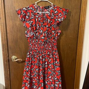 Kate Spade Red and Black Butterfly Dress